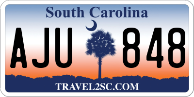 SC license plate AJU848