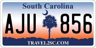 SC license plate AJU856