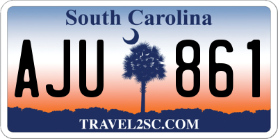 SC license plate AJU861