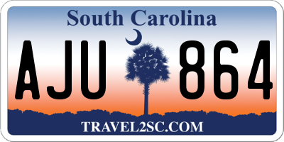 SC license plate AJU864