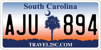 SC license plate AJU894