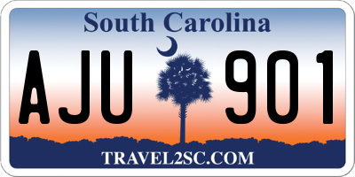 SC license plate AJU901