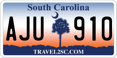 SC license plate AJU910