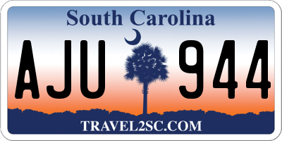 SC license plate AJU944