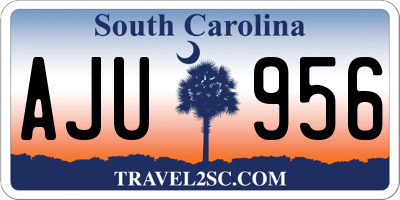 SC license plate AJU956