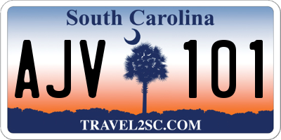 SC license plate AJV101