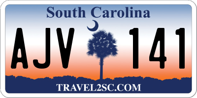 SC license plate AJV141