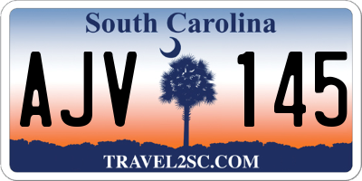 SC license plate AJV145