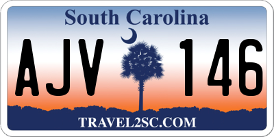 SC license plate AJV146