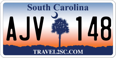 SC license plate AJV148