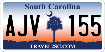 SC license plate AJV155