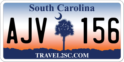 SC license plate AJV156