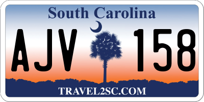 SC license plate AJV158