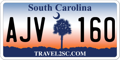 SC license plate AJV160