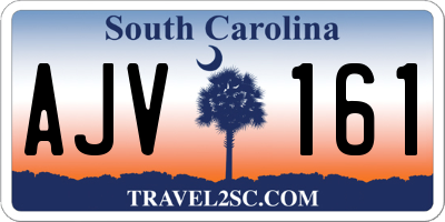 SC license plate AJV161