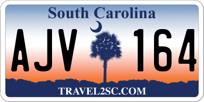 SC license plate AJV164
