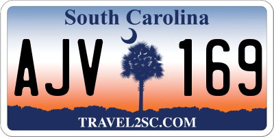 SC license plate AJV169