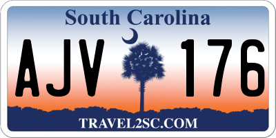 SC license plate AJV176