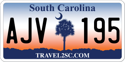 SC license plate AJV195