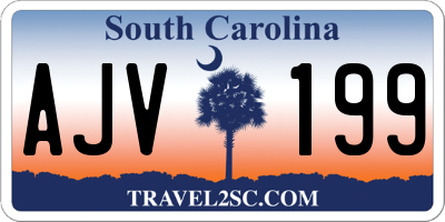SC license plate AJV199