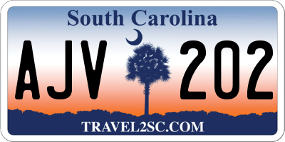 SC license plate AJV202