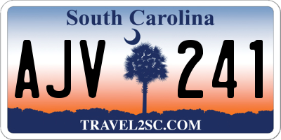 SC license plate AJV241