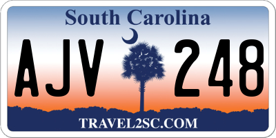 SC license plate AJV248