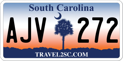 SC license plate AJV272