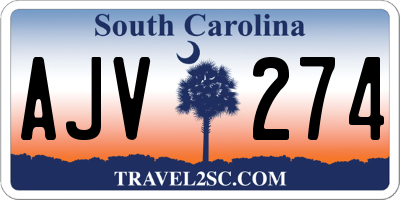 SC license plate AJV274