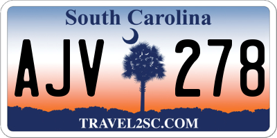 SC license plate AJV278