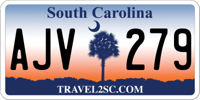 SC license plate AJV279