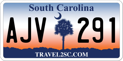 SC license plate AJV291