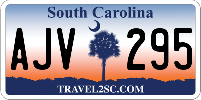 SC license plate AJV295