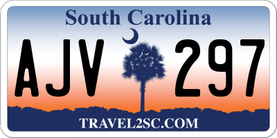 SC license plate AJV297