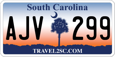 SC license plate AJV299