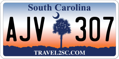 SC license plate AJV307