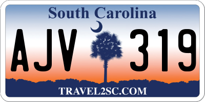 SC license plate AJV319
