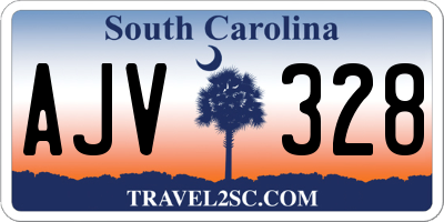 SC license plate AJV328