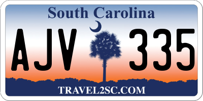 SC license plate AJV335