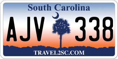 SC license plate AJV338