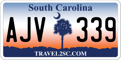 SC license plate AJV339