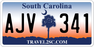 SC license plate AJV341