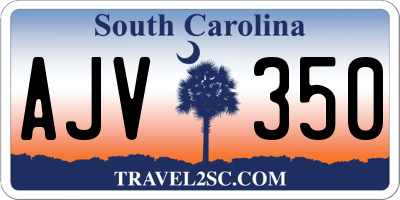 SC license plate AJV350