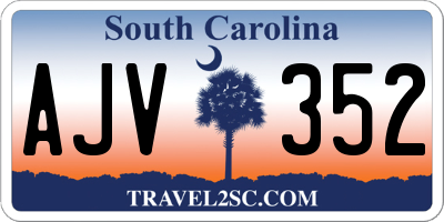 SC license plate AJV352