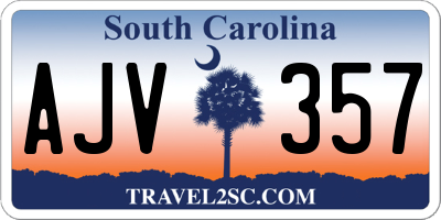 SC license plate AJV357