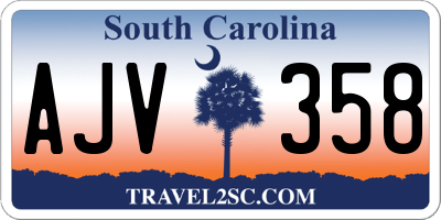 SC license plate AJV358