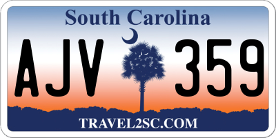 SC license plate AJV359