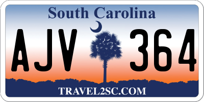 SC license plate AJV364