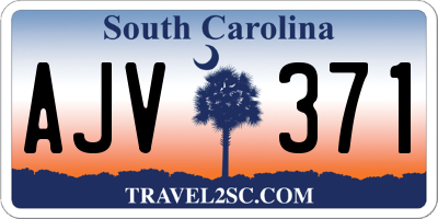 SC license plate AJV371