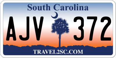 SC license plate AJV372